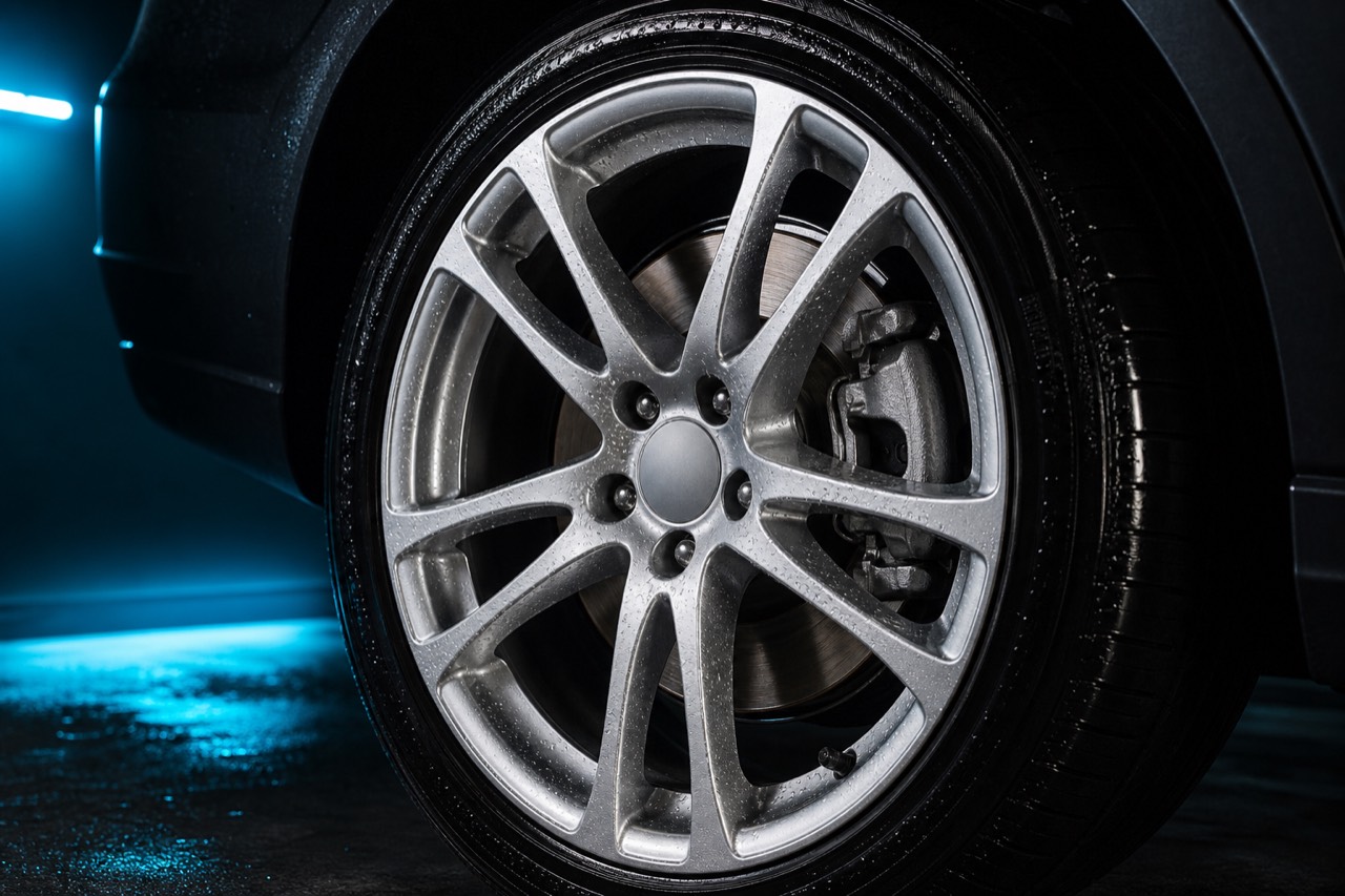 Detallado de llantas y neumáticos